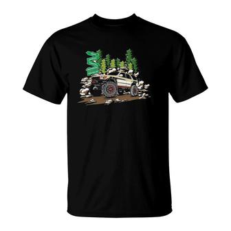 Off Road 4X4 Mud Truck Lifted Truck T-Shirt | Mazezy