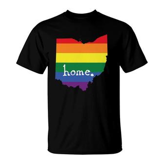 Ohio Gay Pride Tee - Lgbt Rainbow Home State T-Shirt | Mazezy