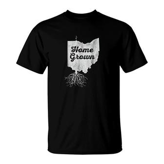 Ohio Home Grown Roots Oh State Pride T-Shirt | Mazezy