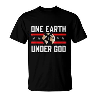 One Earth One Nation Under God T-Shirt | Mazezy