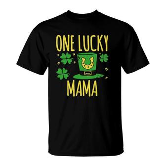 One Lucky Mama St Patrick's Day Lucky Mama T-Shirt | Mazezy CA