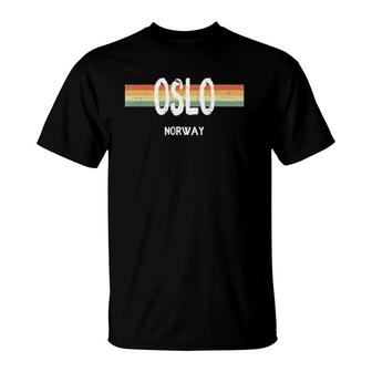Oslo Norway Vintage Retro 1980S Style T-Shirt | Mazezy DE