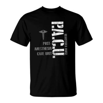 Pacu Anesthesia Registered Nurse Hospital Rn Medical Staff Zip T-shirt - Thegiftio
