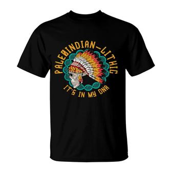 Paleoindianlithic Period Heritage Native American Race Pale T-Shirt | Mazezy