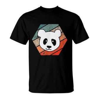 Panda Bear Animal Zoo Vintage Retro Panda T-Shirt | Mazezy