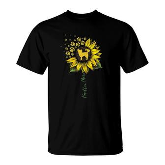Papillon Mom Sunflower Papillon Lover Gifts Dog Mom Mama T-Shirt | Mazezy CA