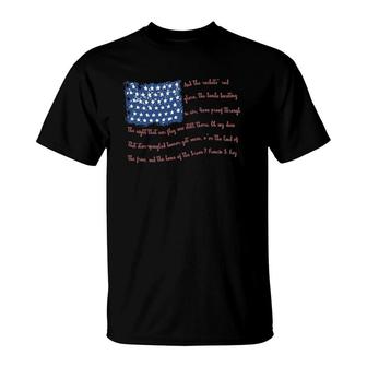 Patriotic Flag Star Spangled Banner Stripes T-Shirt | Mazezy AU