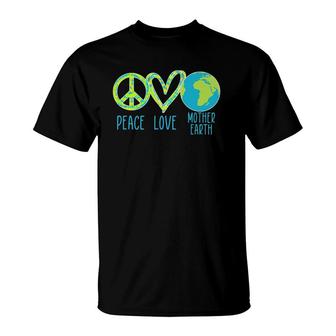 Peace Love Mother Earth Tie Dye Save The Planet Earth Day T-Shirt | Mazezy