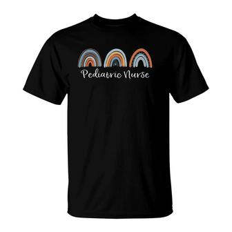 Pediatric Nurse Rainbows Gifts T-Shirt | Mazezy