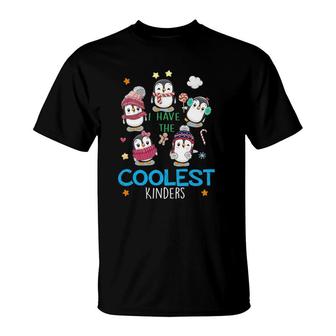 Penguins On Snow I Have The Coolest Kinders Cute Teacher T-Shirt | Mazezy