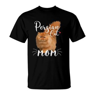 Persian Cat Mom Female Cat Owner Persian Kitty T-Shirt | Mazezy