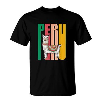 Peru Alpaca Graphic Peruvian Llama T-Shirt | Mazezy