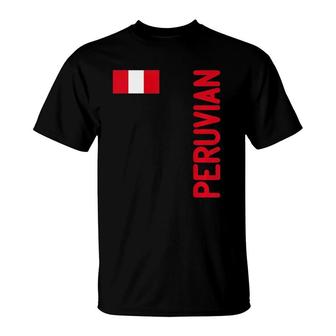 Peruvian Flag And Peru Roots Raglan Baseball Tee T-Shirt | Mazezy