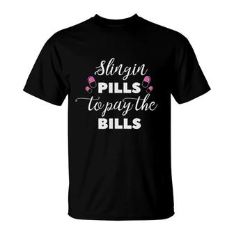 Pharmacy Technician Slingin Pills Pharmacy Tech Gift T-Shirt - Thegiftio UK