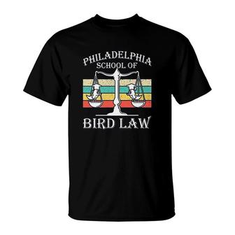 Philadelphia School Of Bird Law Vintage Bird Lover V2 T-shirt - Thegiftio UK