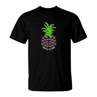 Pineapple Flamingo T-Shirt | Mazezy