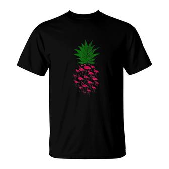 Pineapple Flamingo T-Shirt | Mazezy