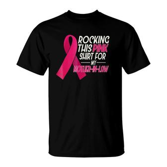 Pink For Mother In Law, Breast Cancer Awareness T-Shirt