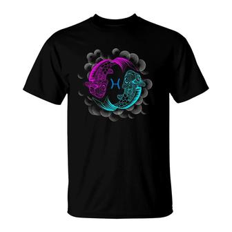 Pisces Zodiac Sign Gift Astrology T-Shirt | Mazezy DE