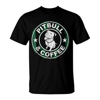Pitbull And Coffee T-Shirt | Mazezy