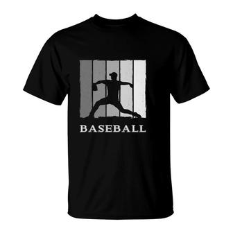 Pitcher Baseball Apparel - Baseball Player T-Shirt | Mazezy