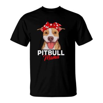 Pittie Mama Pitbull Dog Mom Funny Mother's Day Gifts T-Shirt | Mazezy