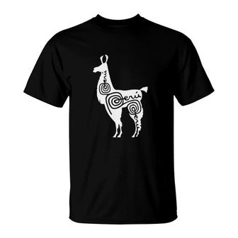 Plain Alpaca Peru Flexible Design T-Shirt | Mazezy