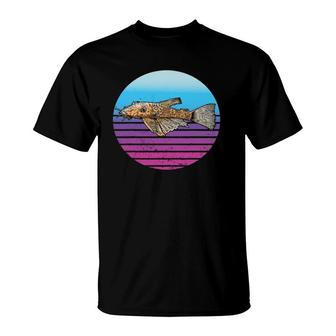 Pleco Catfish Design Tropical Freshwater Fish T-Shirt | Mazezy