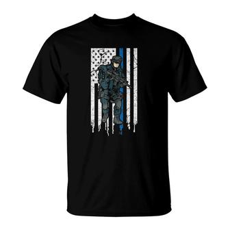 Police Swat Team Tactical Officer T-Shirt | Mazezy