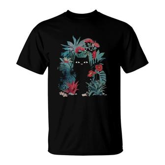 Popoki Black Kitten Cat Pet T-Shirt | Mazezy CA