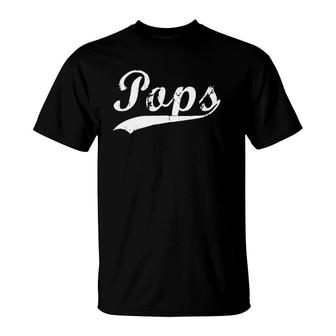 Pops Distressed Vintage Grandfather Gift T-Shirt | Mazezy DE