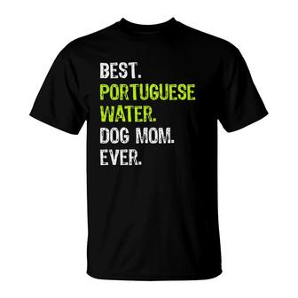 Portuguese Water Dog Mom Mothers Day Dog Lovers T-Shirt | Mazezy