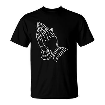 Praying Hand Is Powerful Praying T-Shirt | Mazezy