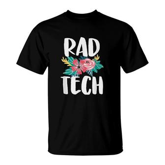 Pretty Radiology Design Radiologist Rad Tech Xray Tech T-Shirt | Mazezy