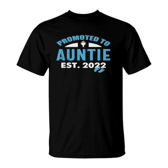 Promoted To Aunt Est 2022 Cute First Time Auntie 2022 T-Shirt | Mazezy