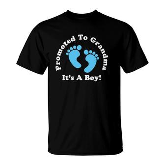 Promoted To Grandma It's A Boygrandmother Daughter T-Shirt | Mazezy