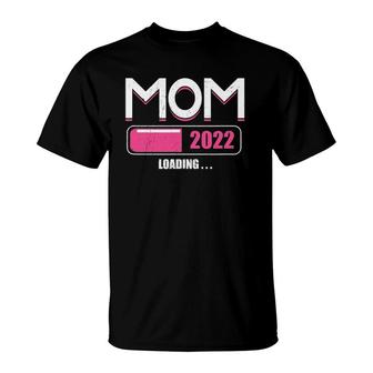 Promoted To Mommy Est 2022 Loading Future Mom T-Shirt | Mazezy