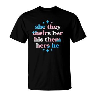 Pronouns Matter They Them Trans Pride Transgender Lgbt T-Shirt | Mazezy