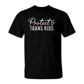 Protect Trans Kids Lgbt Pride Funny Black Trans Transgender T-Shirt | Mazezy