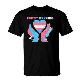 Protect Trans Kids Lgbtq Transgender Flag Protect Trans Kids T-Shirt | Mazezy