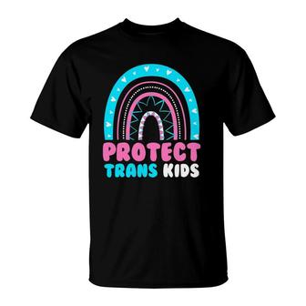 Protect Trans Kids Rainbow Trans Right Are Human Rights T-Shirt | Mazezy