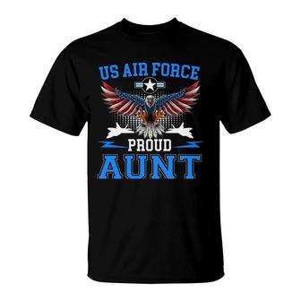 Proud Air Force Aunt Us Air Force Military Usaf T-shirt - Thegiftio UK