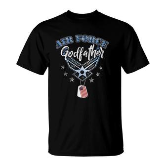 Proud Air Force Godfather Us Air Force Military Mens T-Shirt | Mazezy