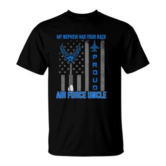 Proud Air Force Uncle My Nephew Has Your Back- Usaf T-Shirt | Mazezy