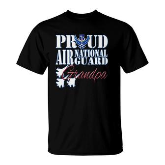 Proud Air National Guard Grandpa Air Force Military T-Shirt | Mazezy