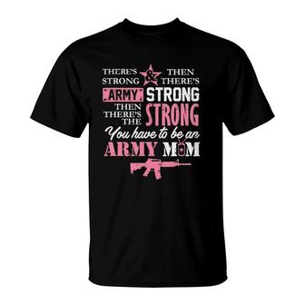 Proud Army Mom Proud Military Mommy Mother's Day Gif T-Shirt | Mazezy
