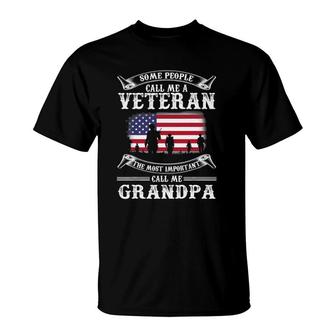 Proud Army Veteran Grandpa Father's Day 2021 Gifts T-Shirt | Mazezy
