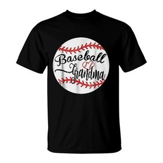 Proud Baseball Grandma T-Shirt | Mazezy