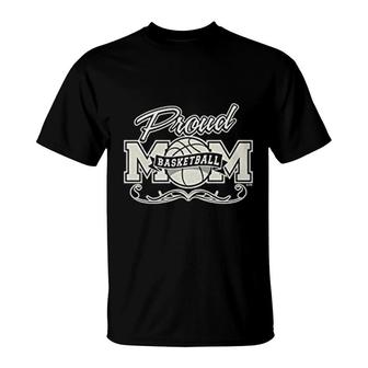 Proud Basketball Mom Gift T-Shirt | Mazezy