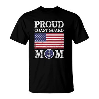 Proud Coast Guard Mom Mother's Day T-Shirt | Mazezy